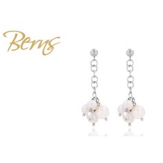 R32669 EARRINGS "SIENNA" PE.WH-AB SS