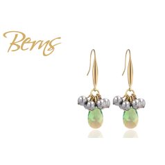 R32682 EARRINGS "MODENA" AQUA SH. GO