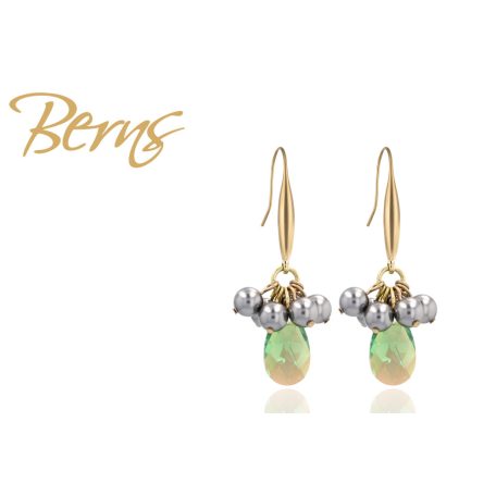 R32682 EARRINGS "MODENA" AQUA SH. GO