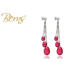 R32684 EARRINGS "HELIOS" SCARLET SS