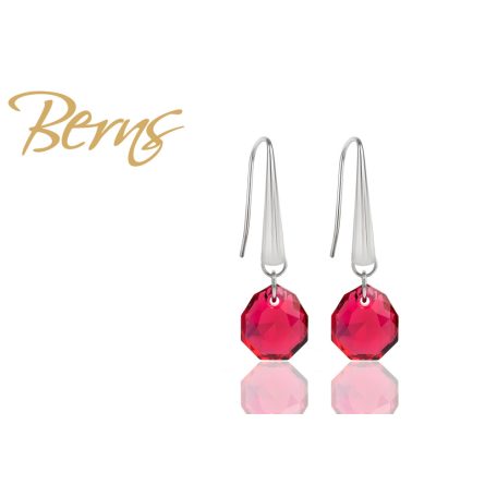 R33024 EARRINGS "MAJESTIC"-SCARLET 11,5SS