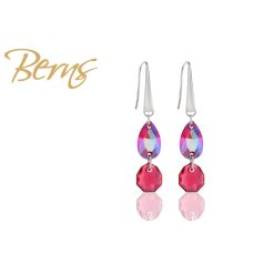 R33054 EARRINGS "MISTERY"-RED SS