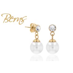 R33060 EARRINGS "EVA" WHITE 10GO