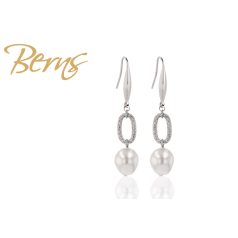 R33093 EARRINGS "MYLA" WHITE SS