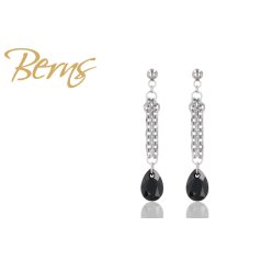 R33109 EARRINGS BLAIR" JET-SS"
