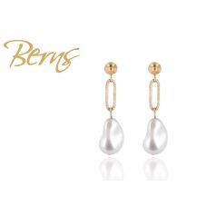 R33115 EARRINGS "JOY" WHITE-GO