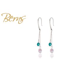 R33124 EARRINGS "OLIV" BLUEZIRC-SS