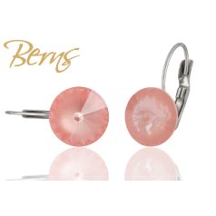 R33126 EARRINGS FR. GALAXY-I-F.PINK 12MM SS