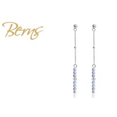 R33482 EARRINGS IZZY" D.BLUE-AB SS"
