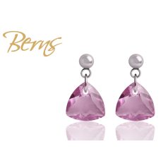 R33528 EARRINGS TRILL"-LTAMET 10MM SS"