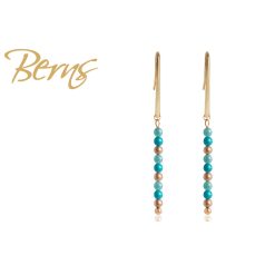 R33585 EARRINGS VIVA" MIX-TURQ-VGOLD GO"