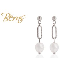 R33593 EARRINGS NOA"-WHITE SS"