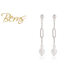 R33594 EARRINGS NOA"-WHITE LONG SS"