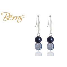 R33615 EARRINGS JOELLE" BLUE SS"