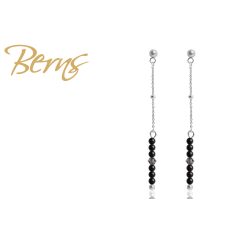 R33630 EARRINGS IZZY" MBLACK-BD SS"