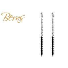 R33631 EARRINGS LYSSA" MBLACK SS"