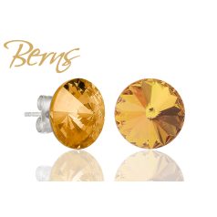 R33688 EARRINGS GALAXY LT.TOPAZ 10MM SS