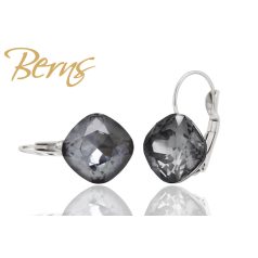 R33708 EARRINGS FR. YLI"-I.DKGREY 12MM"