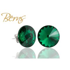 R33738 EARRINGS GALAXY MGREEN 14 MM