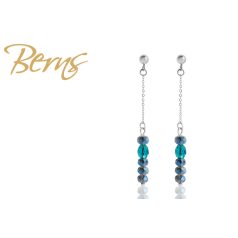 R33791 EARRINGS ORIANA MBLUE-BLZIRC SS