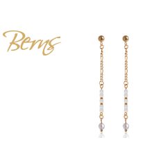 R33812 EARRINGS MELLA WHITE-AB* GO
