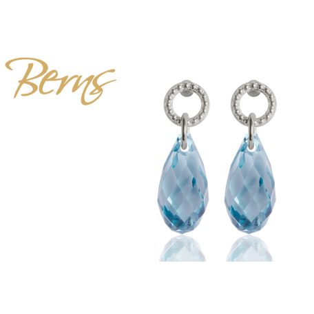 R33844 EARRINGS GRACE AQUA SS