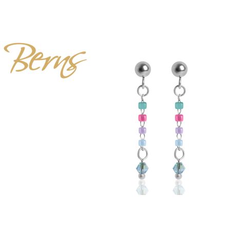 R33856 EARRINGS JOYCE AQUA.SH SS