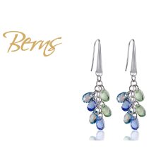 R33858 EARRINGS FLAVIA MIX-BLUE SS