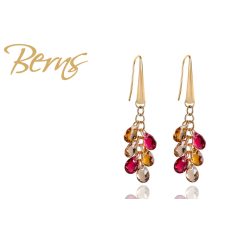 R33861 EARRINGS FLAVIA MIX-RED GO
