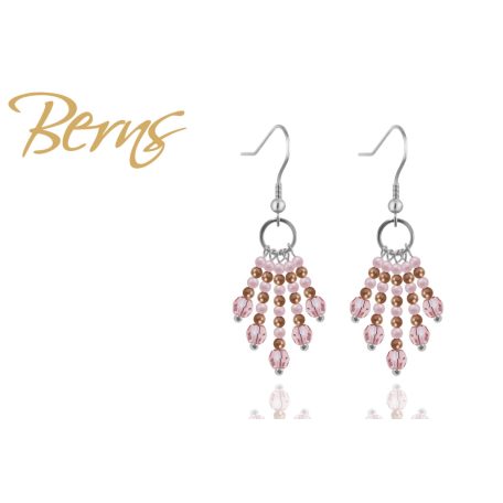 R33888 EARRINGS APHRODITE V.ROSE-V.GOLD SS