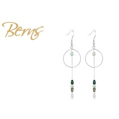 R33911 EARRINGS ROSIA GREEN-CHRYSOLITE SS