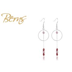 R33913 EARRINGS ROSIA RED-V.ROSE SS