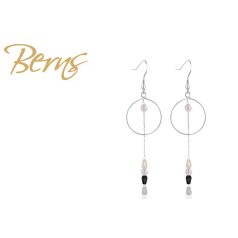 R33914 EARRINGS ROSIA BLACK-CRY.SH SS