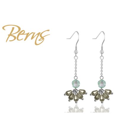 R33925 EARRINGS RIVER CHRYSOLITE SS