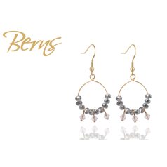 R33972 EARRINGS OMBRE CRY-GREEN GO