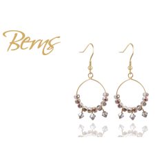 R33973 EARRINGS OMBRE LT.AZORE.SAT-VL GO