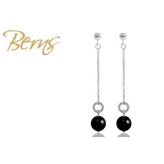 R33998 EARRINGS SOPHIA-L M.BLACK SS