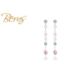 R34011 EARRINGS OLIN FROSTY-V.ROSE SS