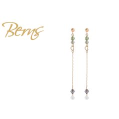 R34044 EARRINGS DESTINY CHR.OPAL-SATIN GO