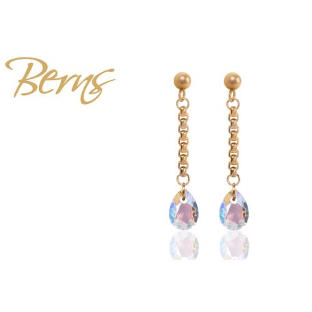 R34057 EARRINGS ESTEL CRY.SH GO