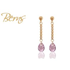 R34067 EARRINGS ESTEL LT.AMETHYST GO