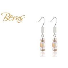 R34139 EARRINGS GILL LT.GOLD-CRY.SH SS