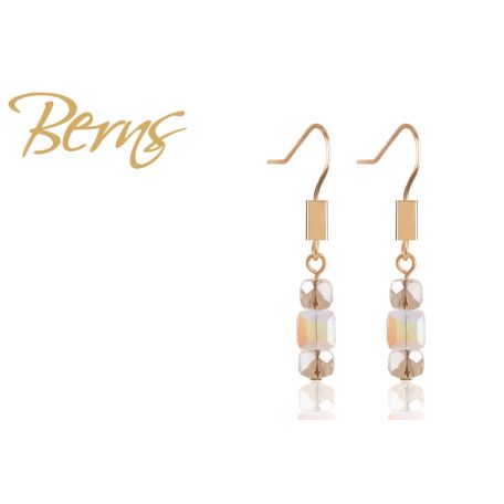 R34146 EARRINGS GILL LT.GOLD-WH.OPAL GO