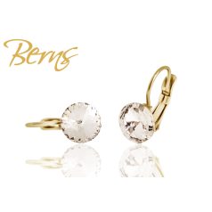 R34150 EARRINGS FR. GALAXY CRY 8MM GO