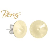 R34157 EARRINGS GALAXY I-S.YELLOW 12MM SS