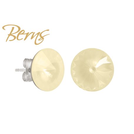 R34157 EARRINGS GALAXY I-S.YELLOW 12MM SS