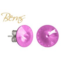 R34162 EARRINGS GALAXY I-ORCHID 12MM SS