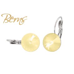 R34163 EARRINGS FR. GALAXY I-S.YELLOW 12MM SS