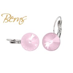 R34164 EARRINGS FR. GALAXY I-S.ROSE 12MM SS