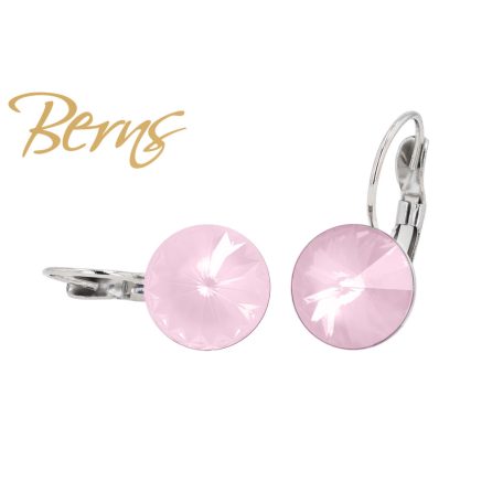 R34164 EARRINGS FR. GALAXY I-S.ROSE 12MM SS